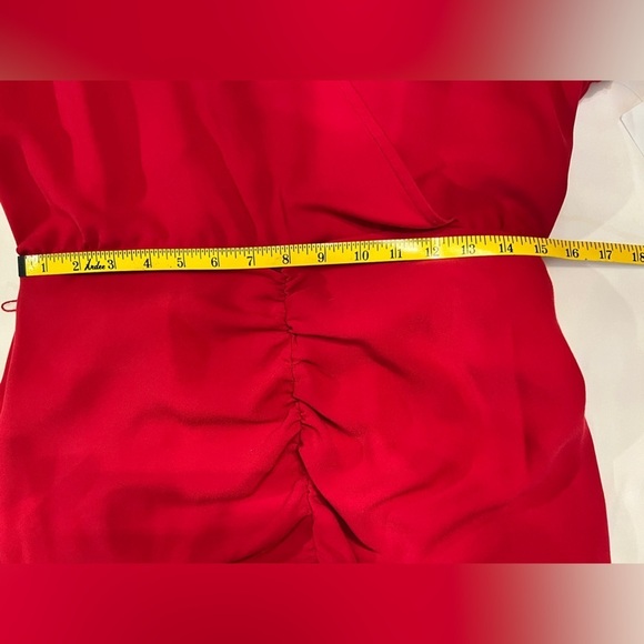 TRINA TURK Cranberry red ruched skirt dress size 8.‎ - Picture 15 of 16